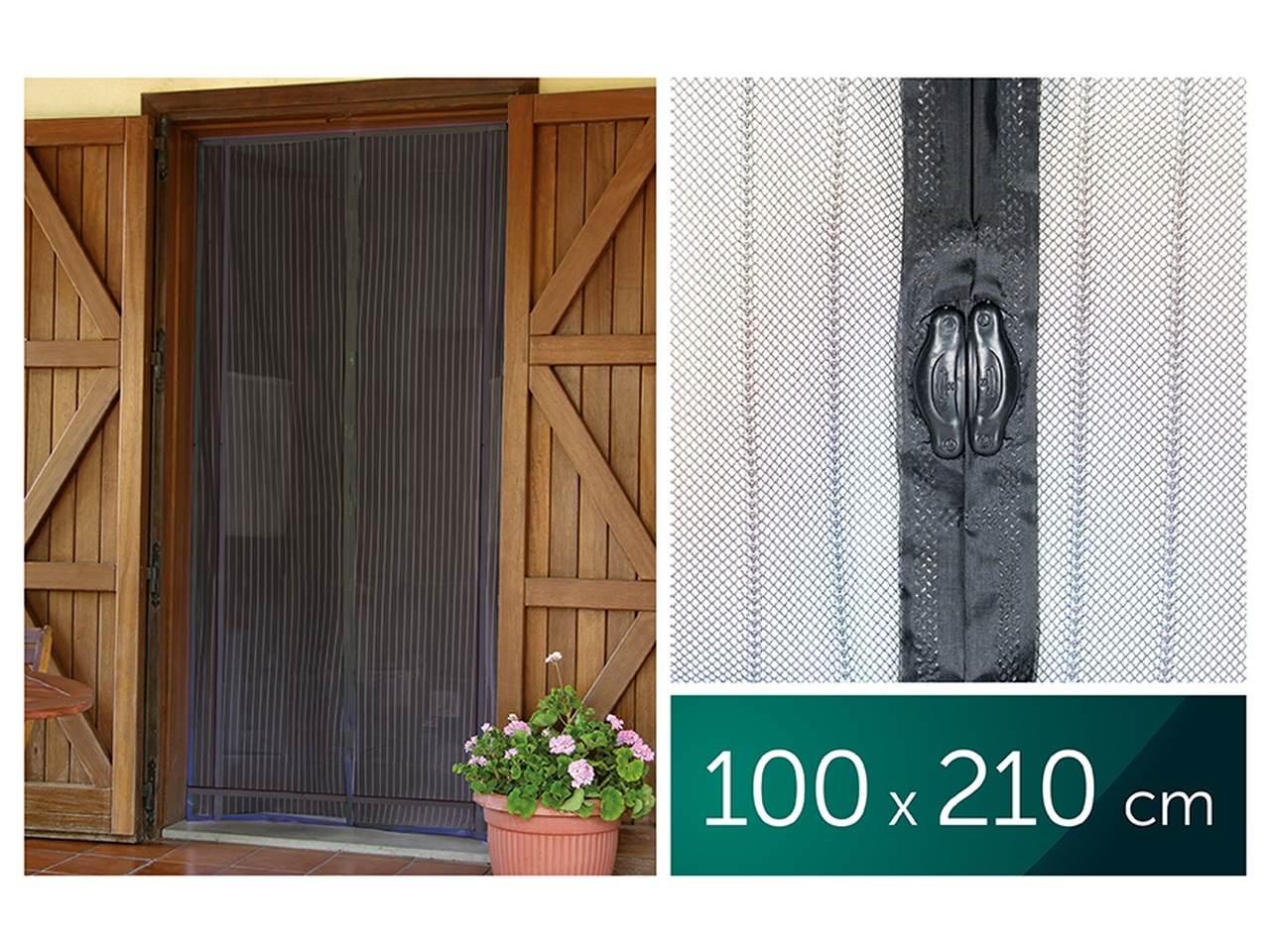 ZANZARIERA MAGNETICA 100X210CM M.01 NERO 60992224 ZANZARIERA MAGNETICA 100X210CM M.01 NERO 60992224