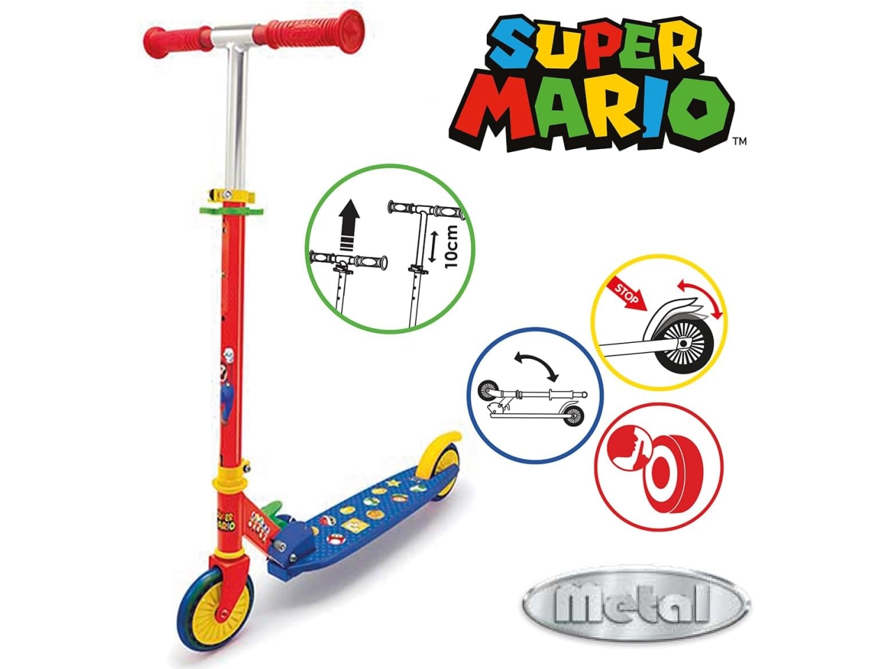 SUPER MARIO MONOPATTINO 2 RUOTE 7600750370 SUPER MARIO MONOPATTINO 2 RUOTE 7600750370