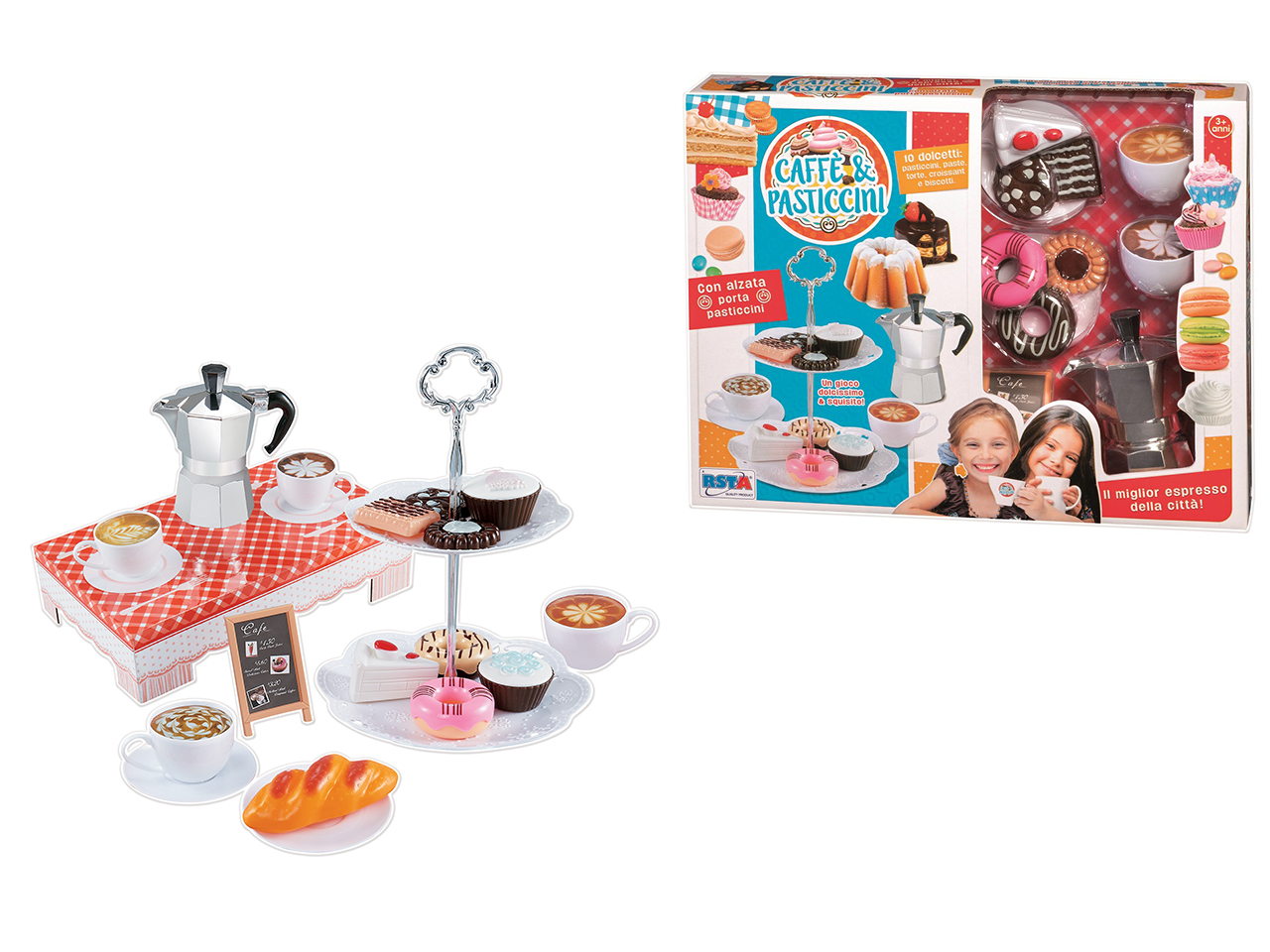 GIOCO CAFFE E PASTICCINI CON MOKA 10536 GIOCO CAFFE E PASTICCINI CON MOKA 10536