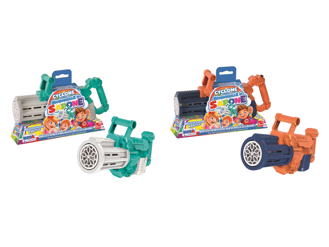 PISTOLA CYCLONE SPARABOLLE SAPONE 56ML 11828