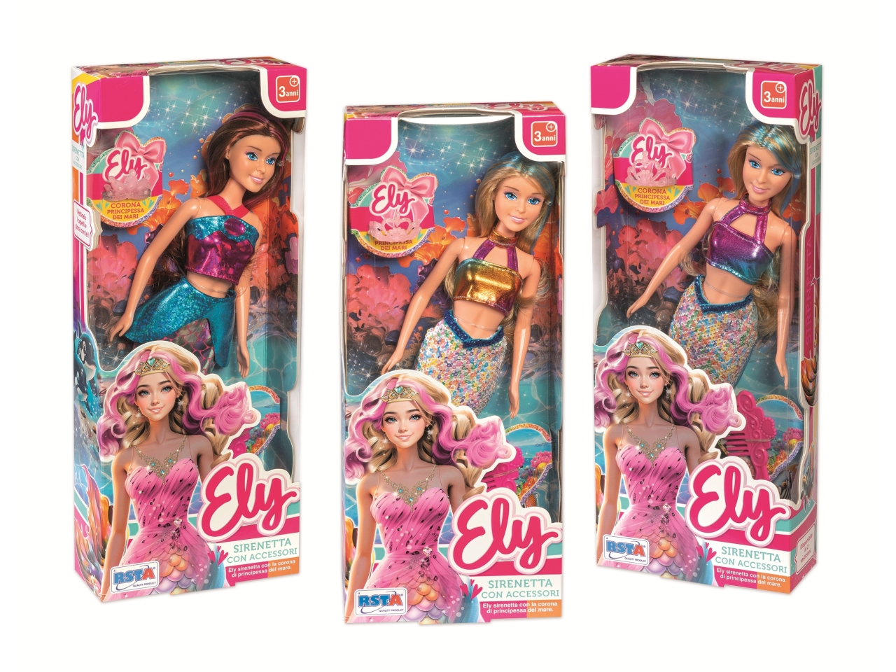 BAMBOLA ELY SIRENETTA 29CM 2 ASSORTITE 11902
