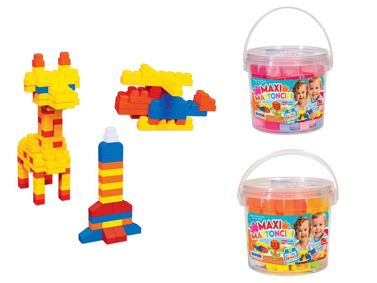 COSTRUZIONI MAXI MATTONCINI 28PZ 12033 COSTRUZIONI MAXI MATTONCINI 28PZ 12033