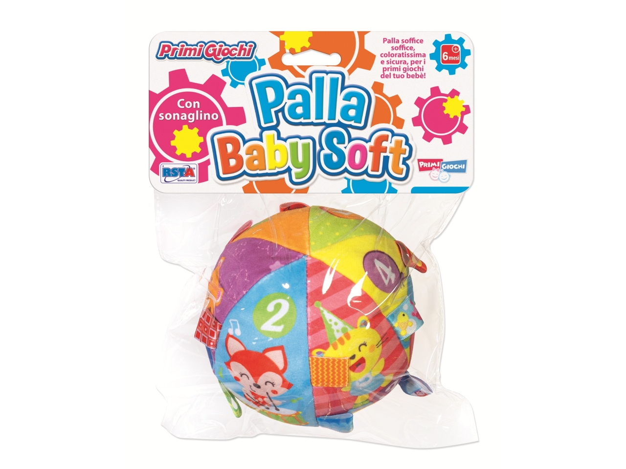PALLA BABY SOFT 13CM PRIMIGIOCHI SONORA 12081
