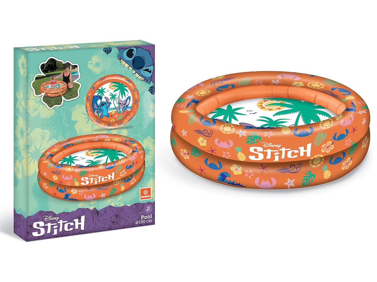 STITCH PISCINA CON 2 ANELLI D.100CM 16956