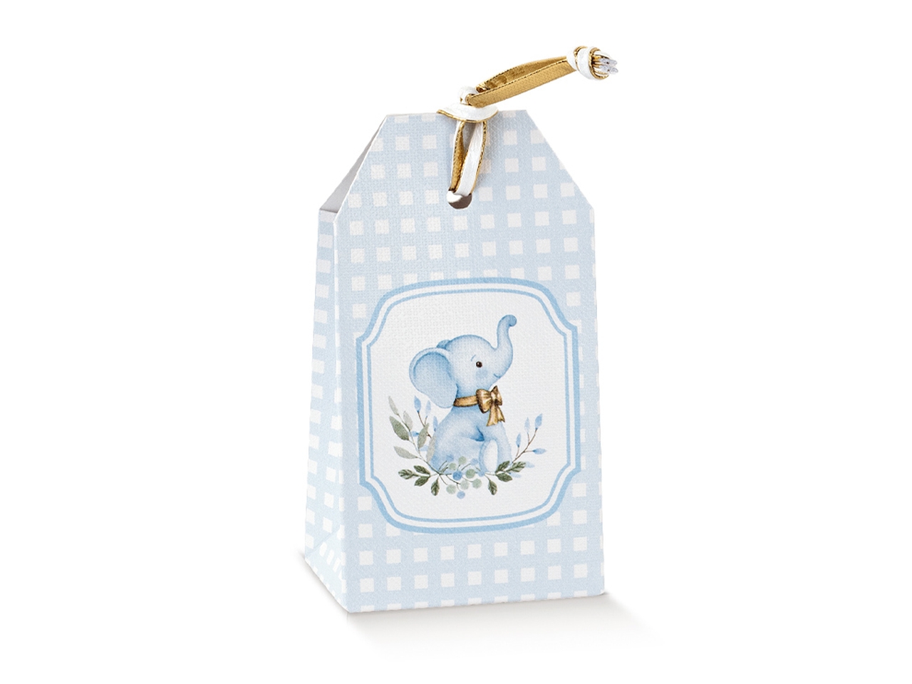 ELEFANTINO AZZURRO SCATOLA TAG 5,5X3,5X10CM100083C