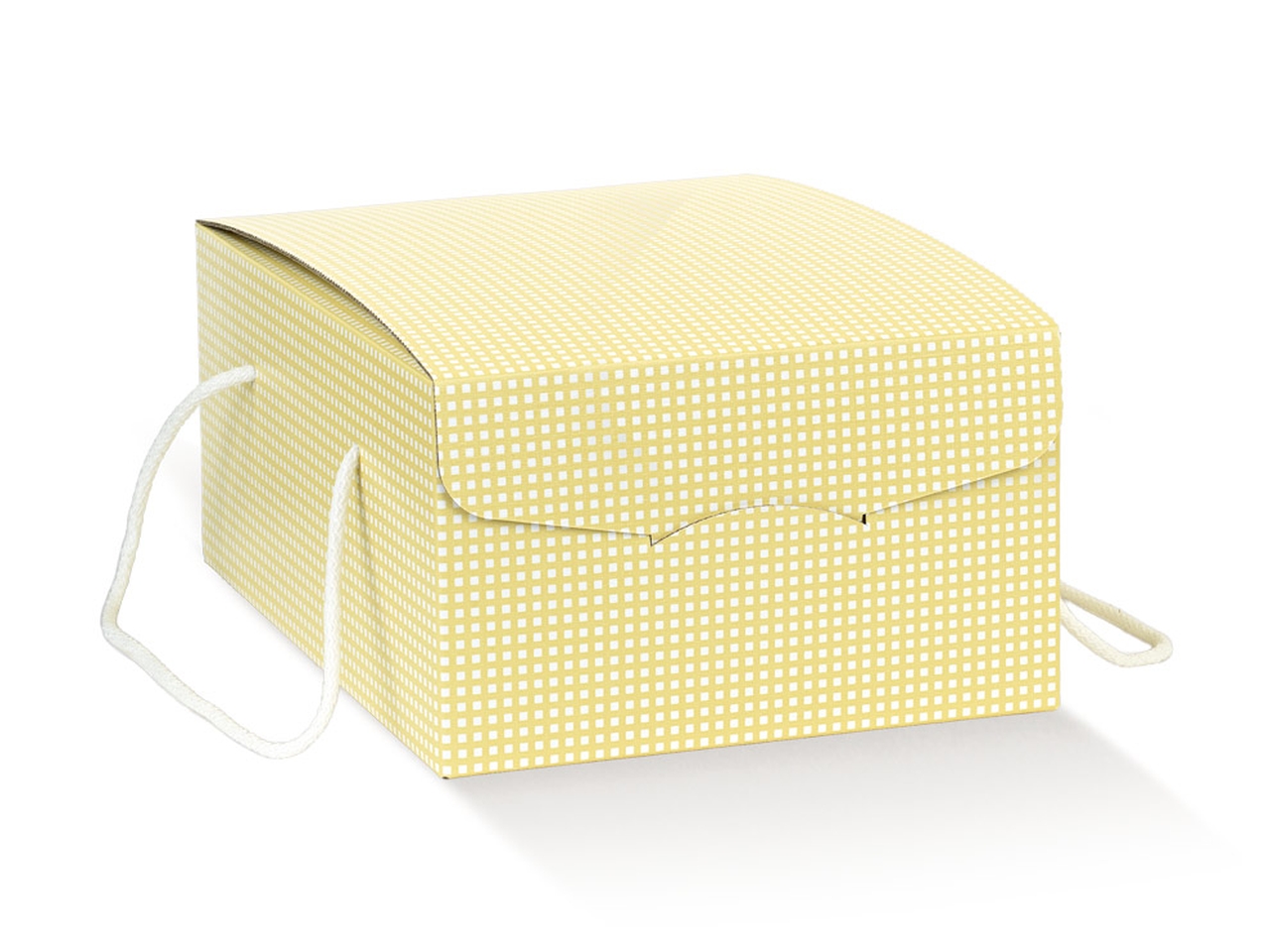 QUADRETTI GIALLO SEGRETO 33,5X23,5X14CM 100202S