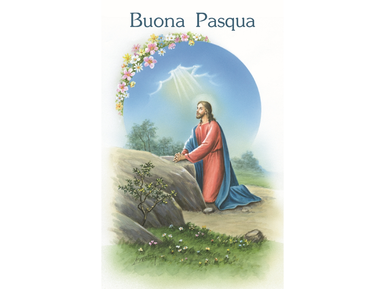 BIGLIETTO MINI BUONA PASQUA SACRA PV20024BP/D BIGLIETTO MINI BUONA PASQUA SACRA PV20024BP/D