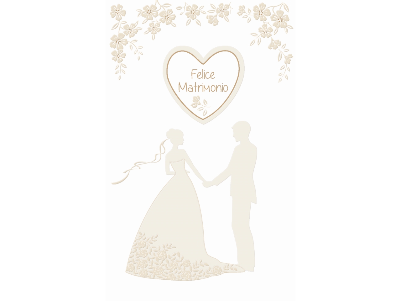 BIGLIETTO MINI FELICE MATRIMONIO FE20080FM/C
