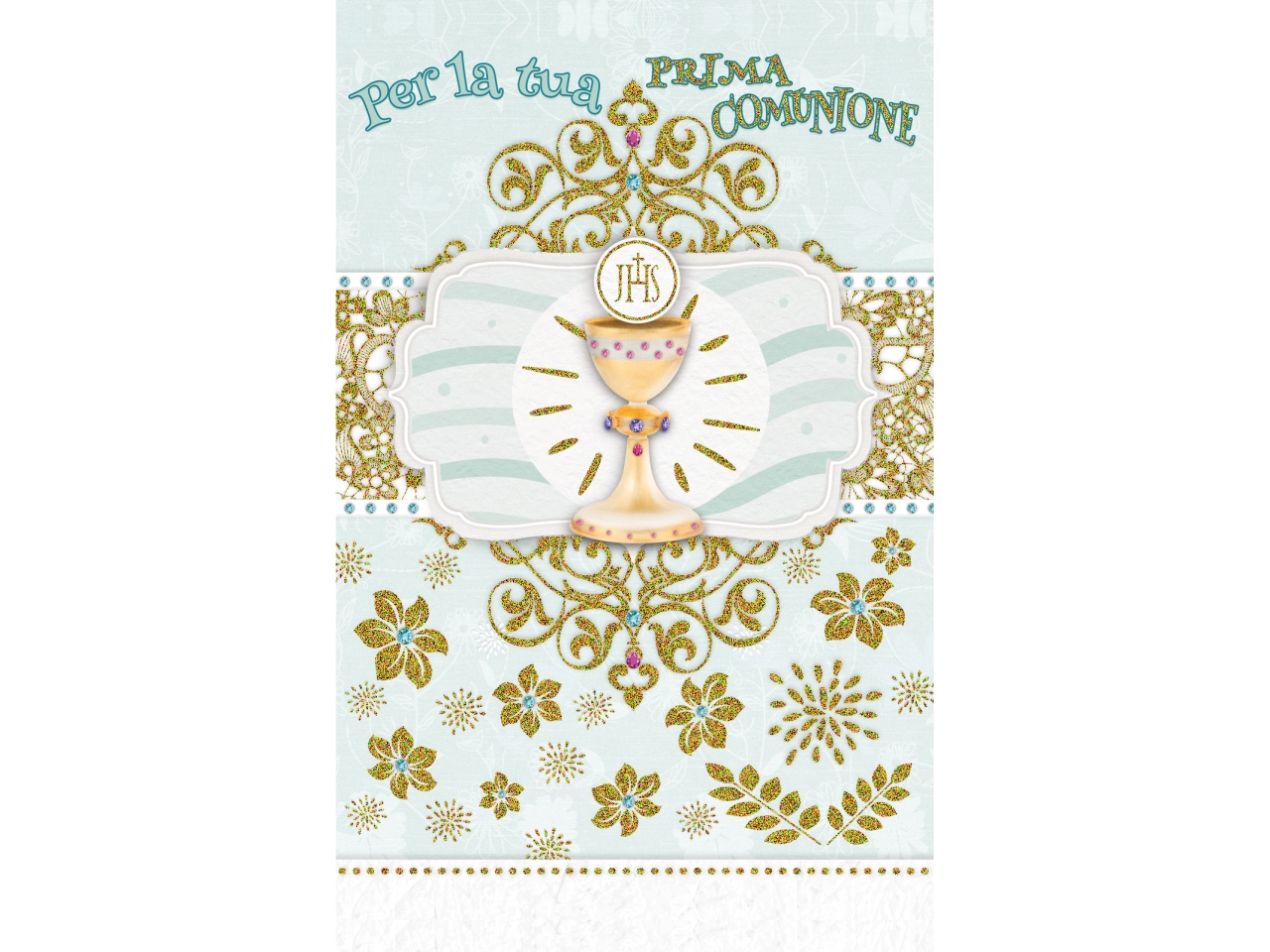 BIGLIETTO MINI PRIMA COMUNIONE FE20034PC/C