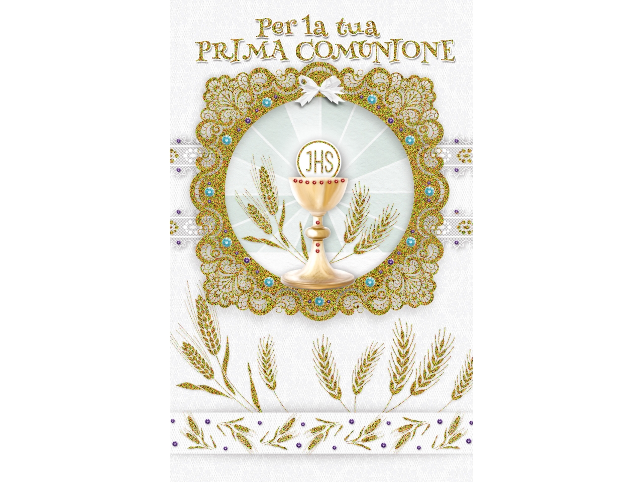 BIGLIETTO MINI PRIMA COMUNIONE FE20034PC/D