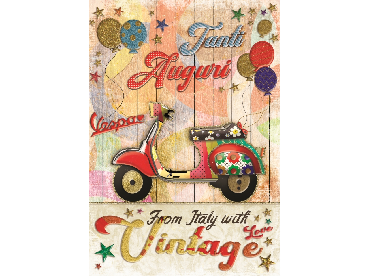 BIGLIETTO MINI AUGURI VINTAGE FA20075AG/A BIGLIETTO MINI AUGURI VINTAGE FA20075AG/A