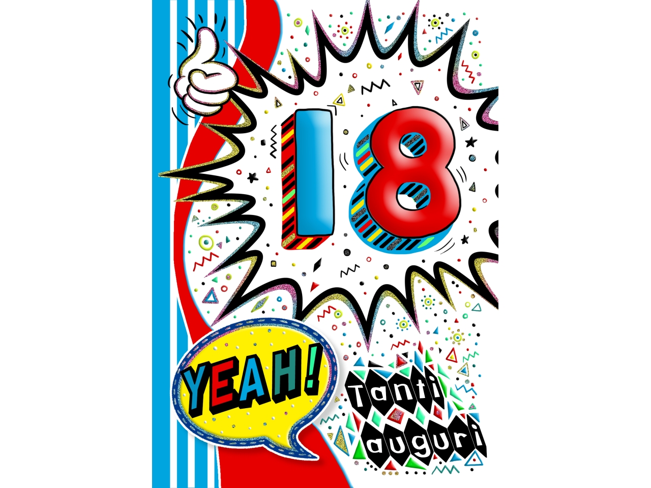 BIGLIETTO MINI BUON COMPLEANNO 18 FA20062BC/C BIGLIETTO MINI BUON COMPLEANNO 18 FA20062BC/C