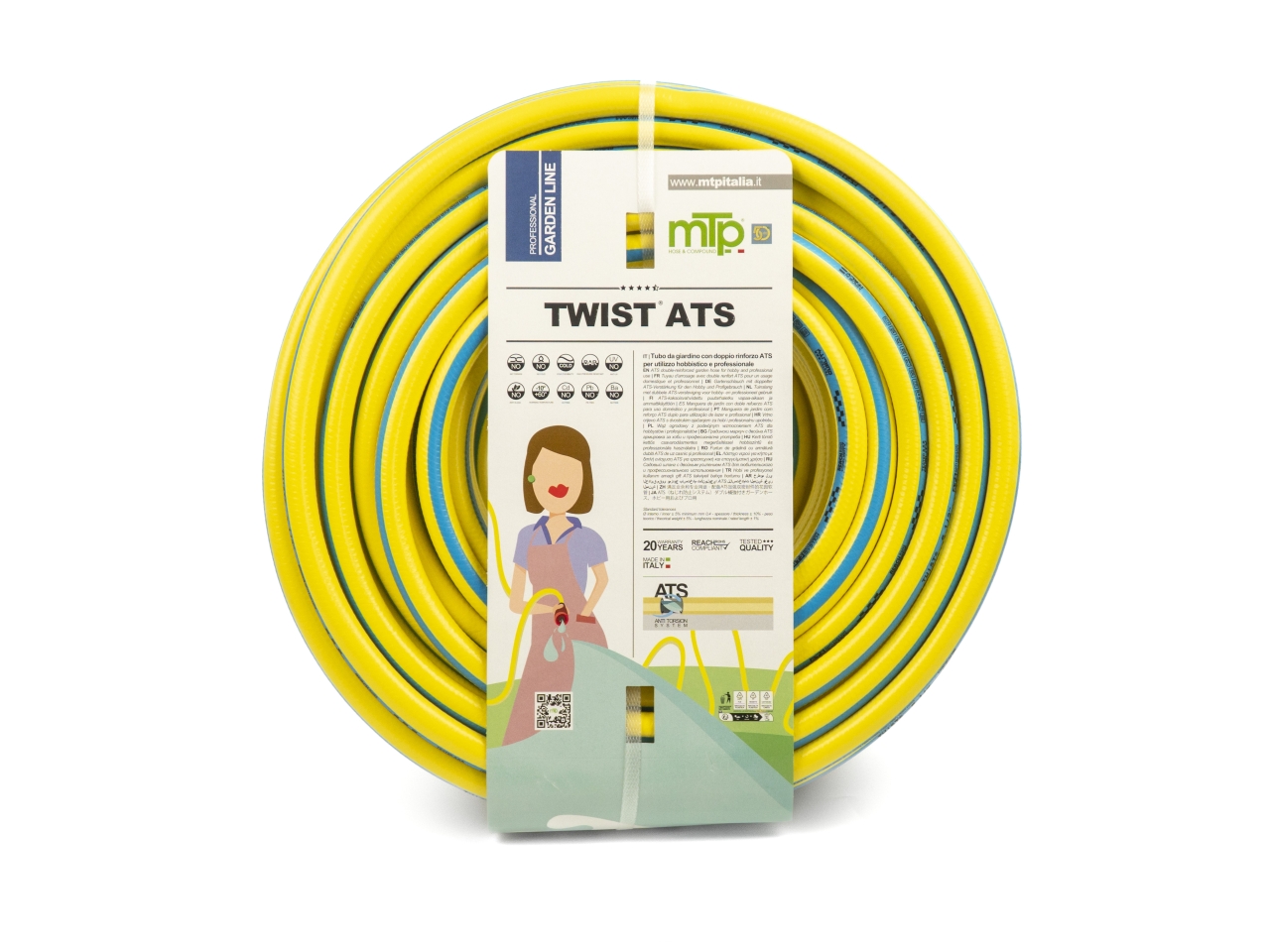 TUBO TWIST BIANCO/GIALLO 5/8 25MT TMTBCGC5/8″MT025