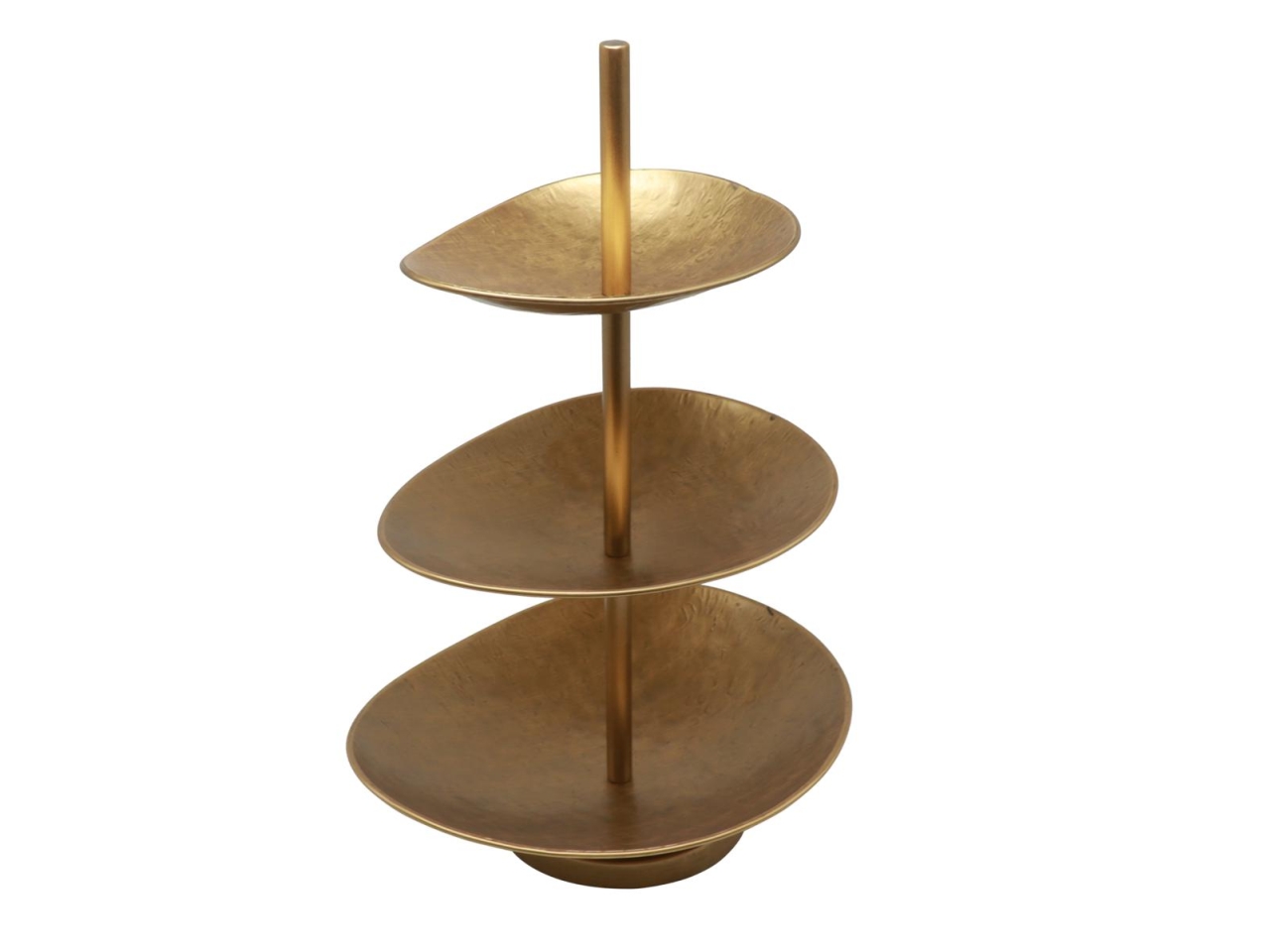 ALZATINA METALLO 32X27,5XH49CM ORO 11023