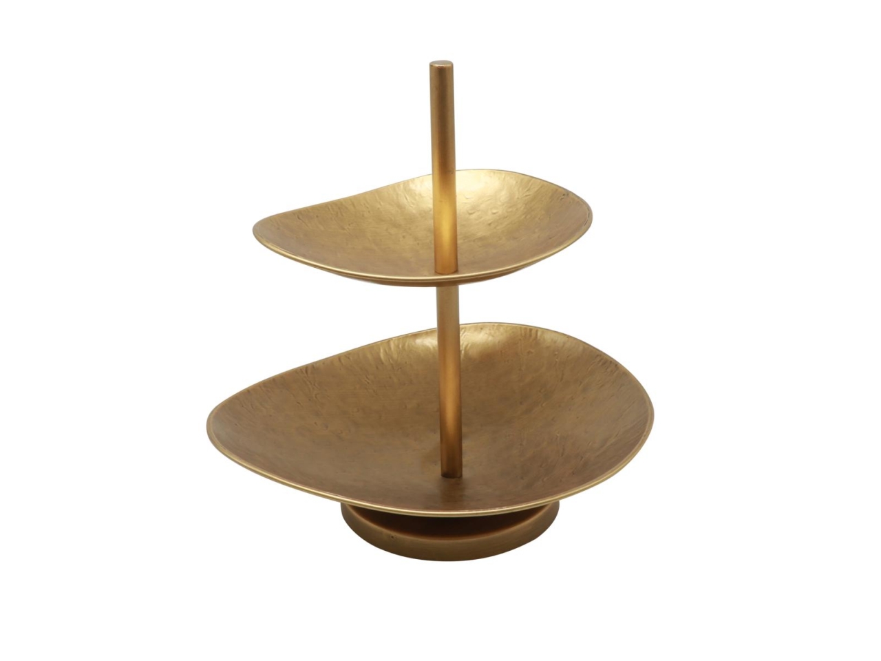 ALZATINA METALLO 32X27,5XH33CM ORO 11024