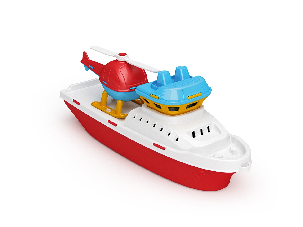 NAVE RIMORCHIATORE + ELICOTTERO 40CM 1380