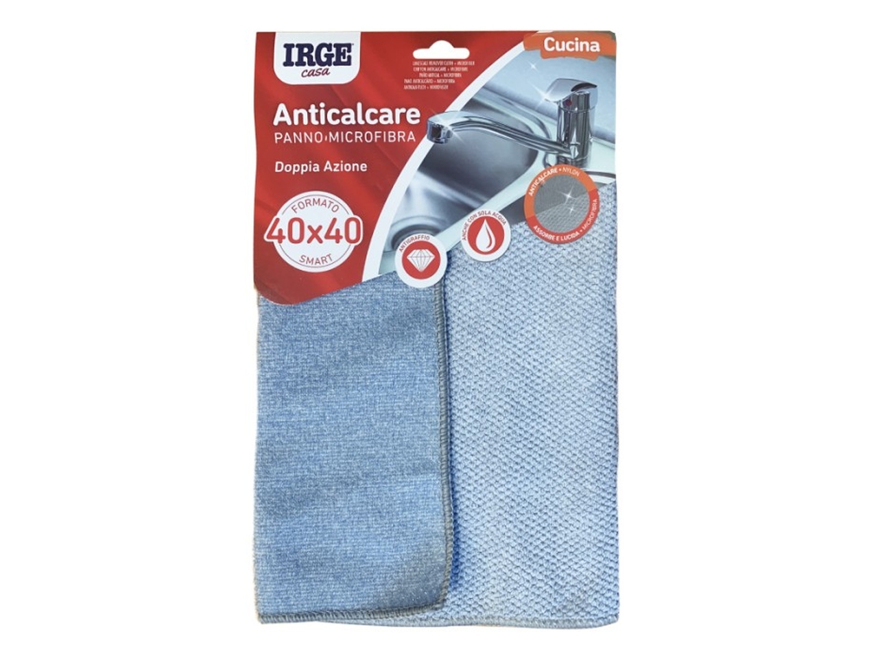 PANNO MICROFIBRA ANTICALCARE 40X40CM PAN7347A PANNO MICROFIBRA ANTICALCARE 40X40CM PAN7347A