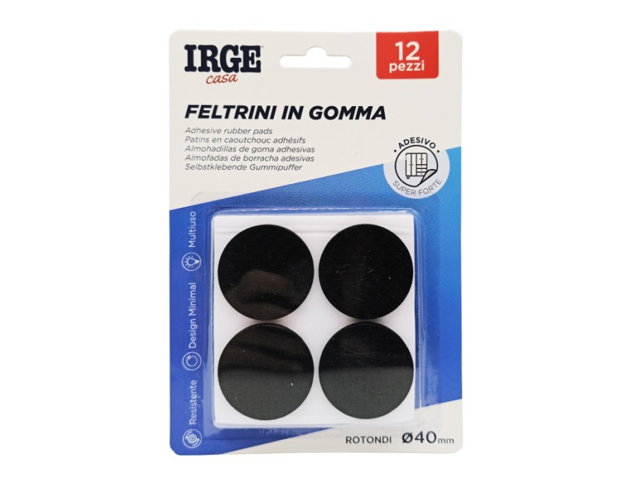 FELTRINI GOMMA D.4 CM12PZ TONDI FEL7263A