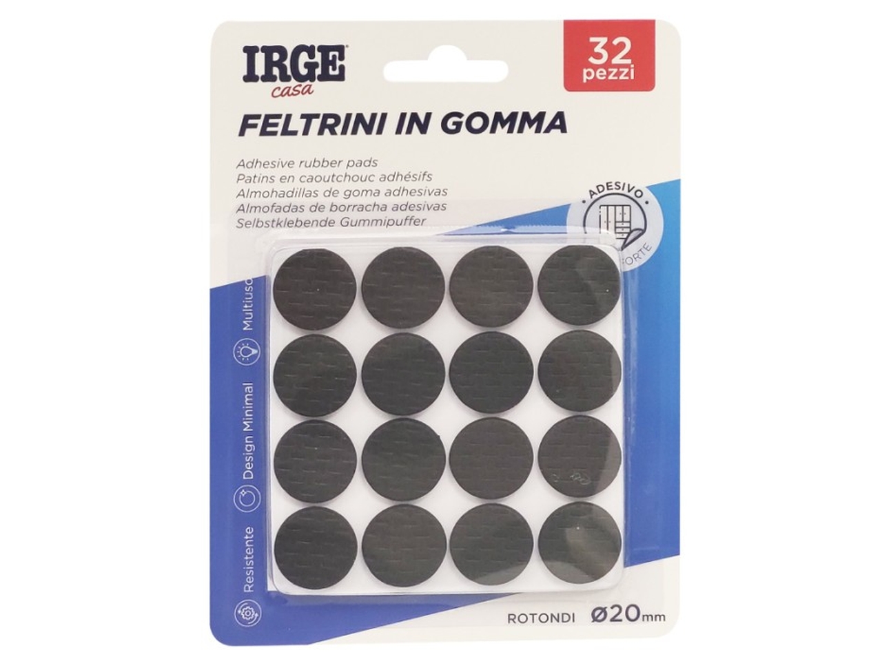 FELTRINI GOMMA D.2CM 32PZ TONDI FEL7267A