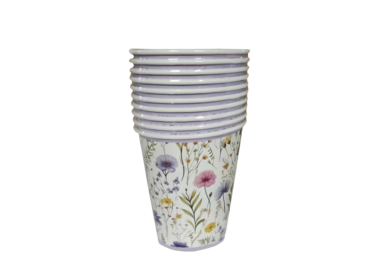 BICCHIERI 10PZ FIORI BIC7557A