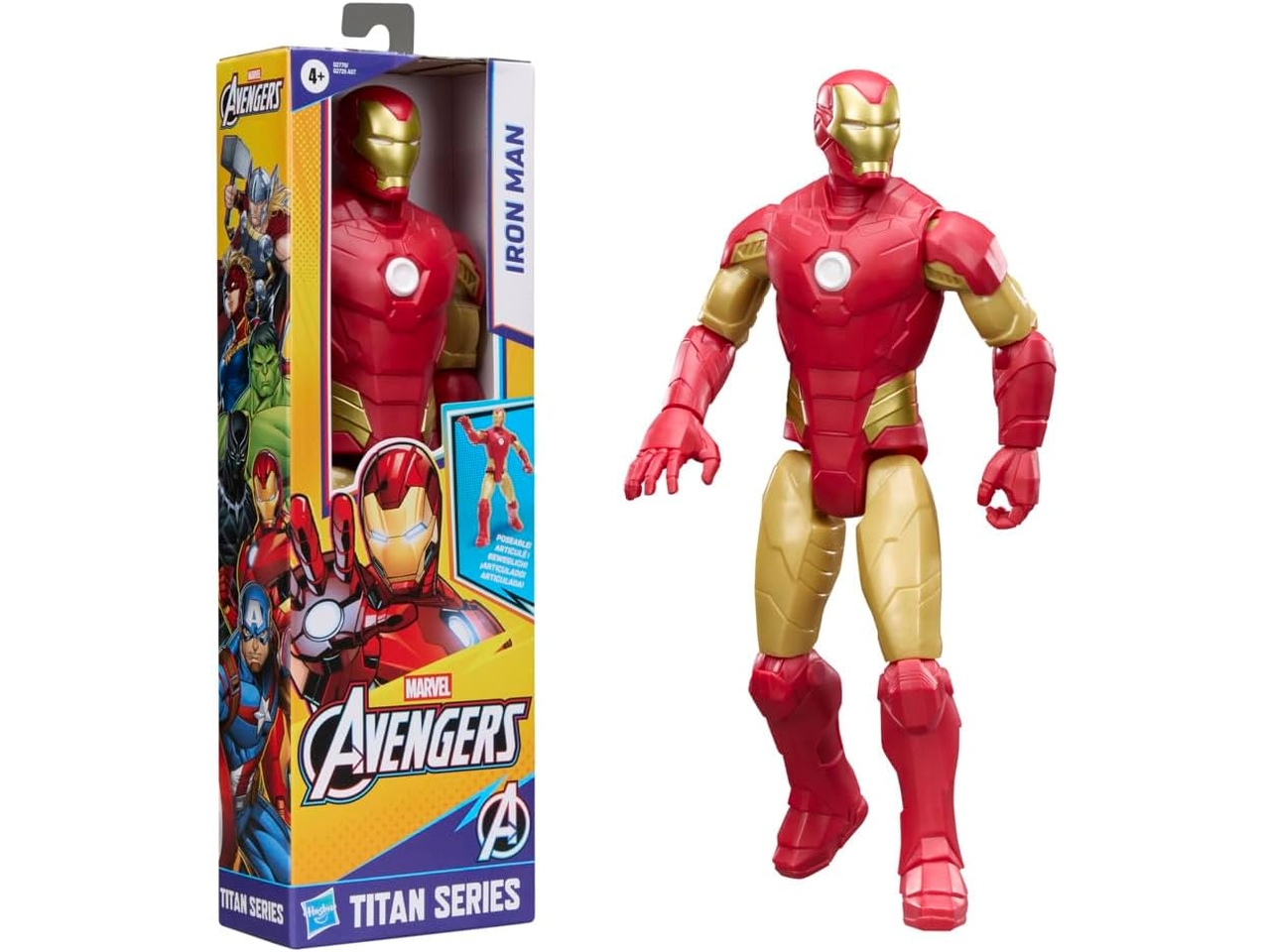 AVENGERS TITAN HERO ARTICOLATO IRON MAN G27705X0