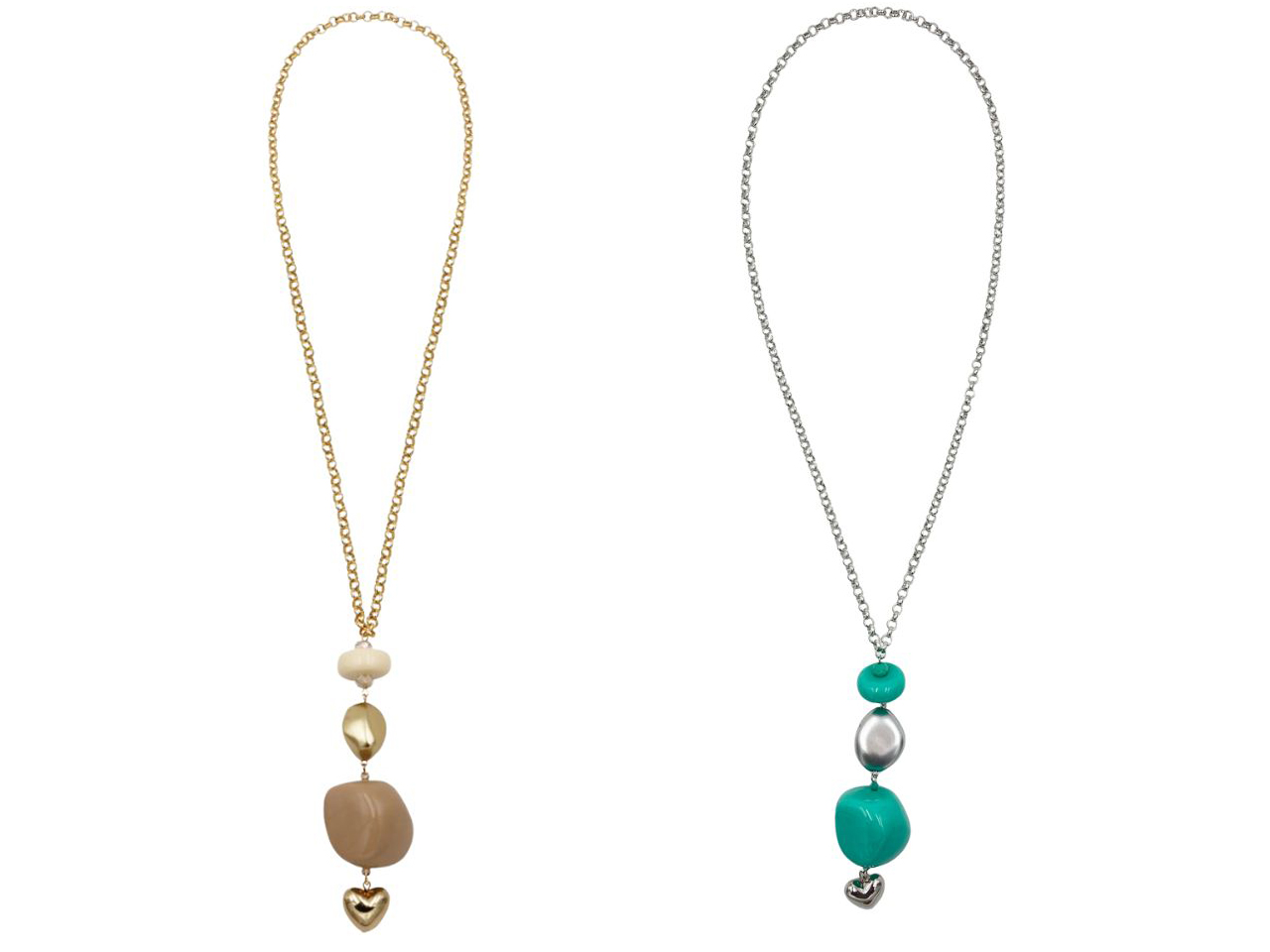 COLLANA CATENA CON PARTICOLARI PENDENTI COLLANA CATENA CON PARTICOLARI PENDENTI