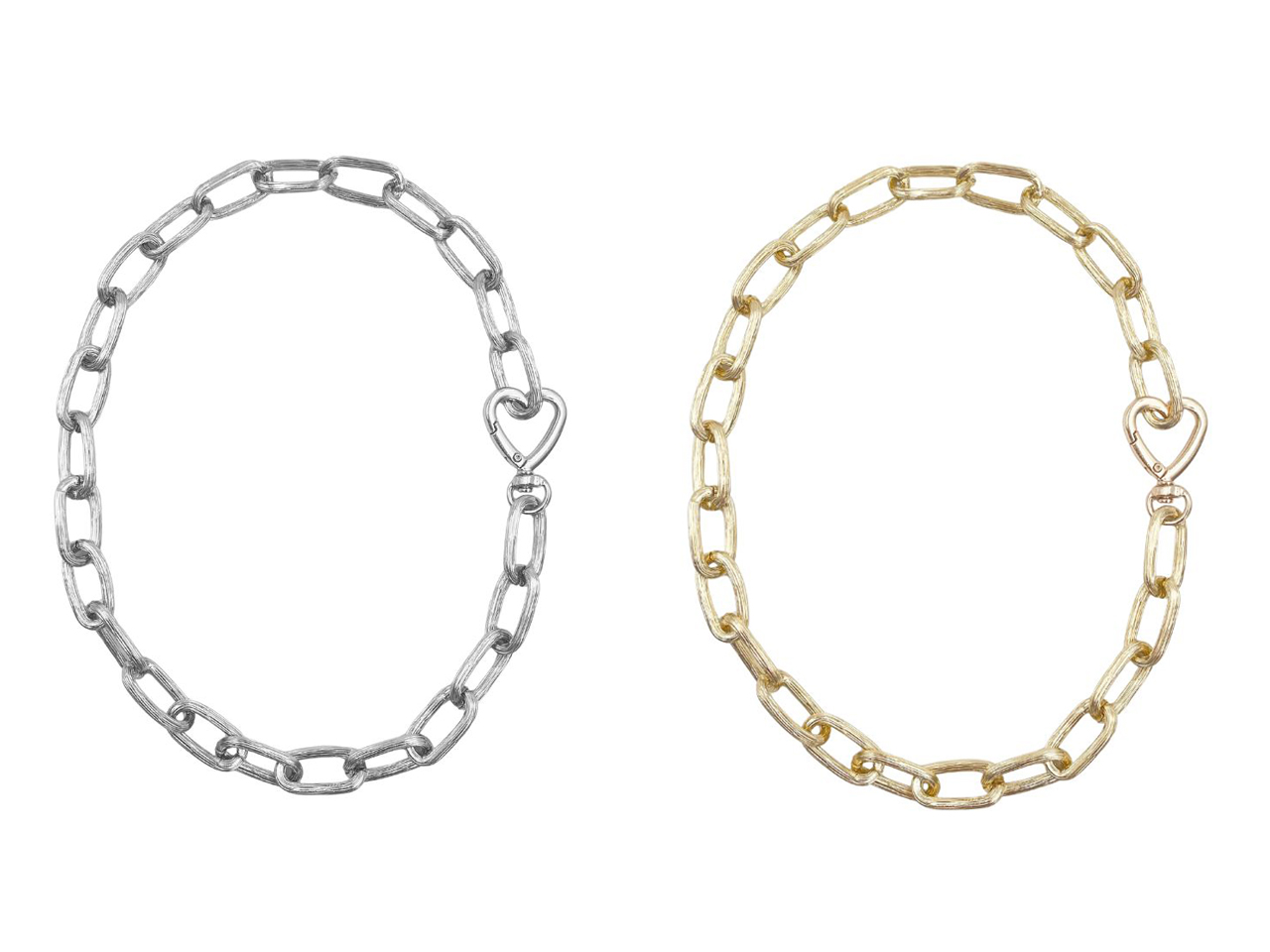 COLLANA GIROCOLLO CATENA CON CHIUSURA CUORE COLLANA GIROCOLLO CATENA CON CHIUSURA CUORE