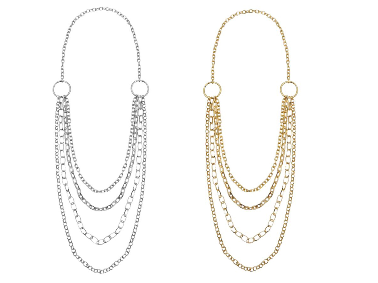 COLLANA MULTIFILI CATENA COLLANA MULTIFILI CATENA