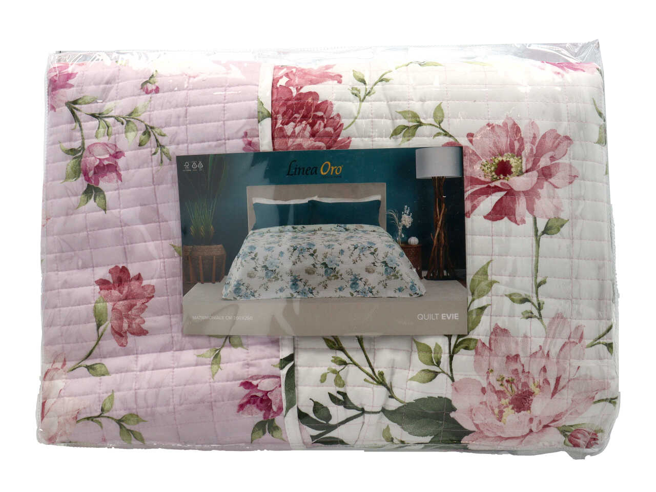 EVIE QUILT STAMPATO 2P ROSA LE0935 EVIE QUILT STAMPATO 2P ROSA LE0935