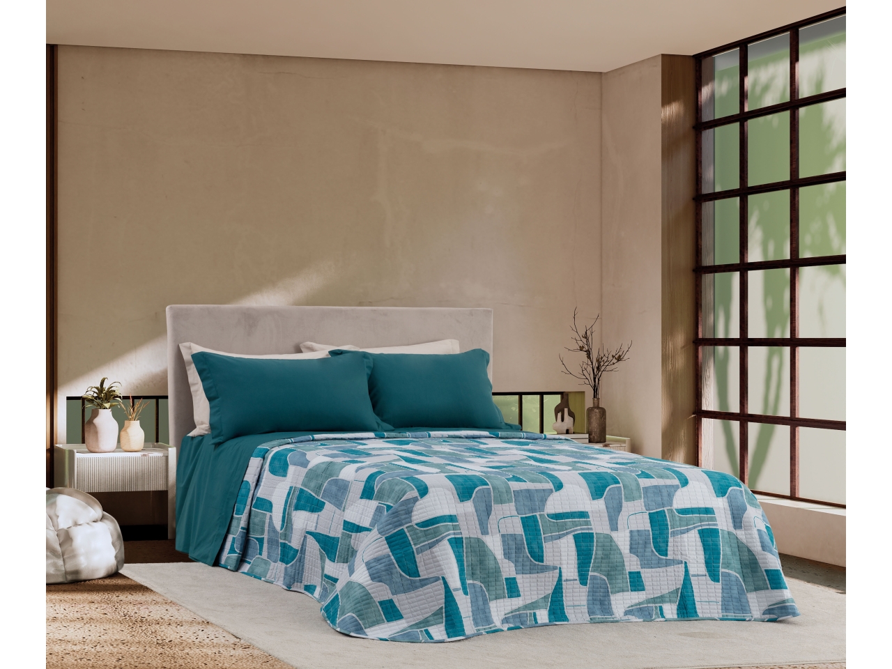 TEREN QUILT STAMPATO 2P OTTANIO LE0942