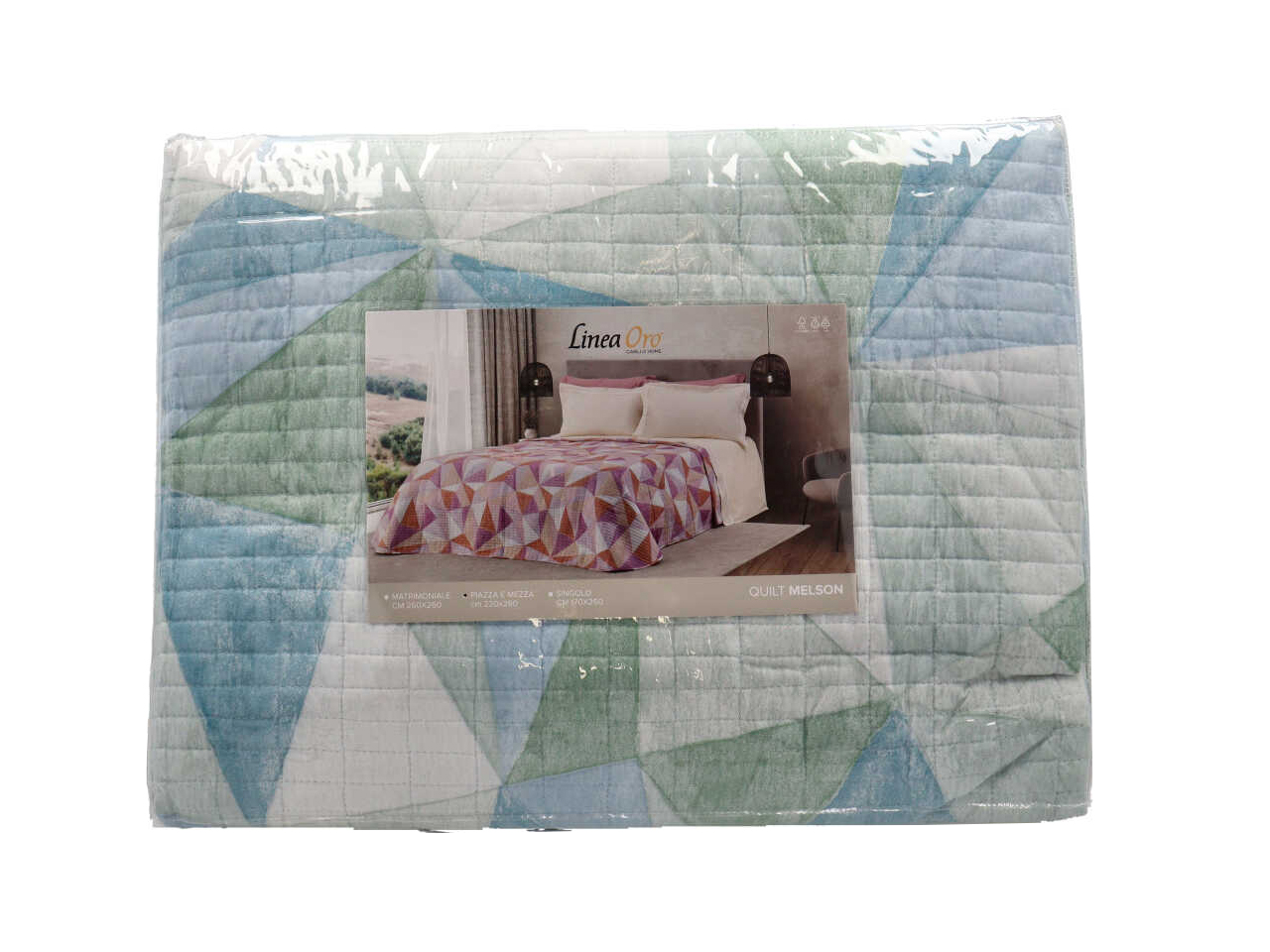 MELSON QUILT STAMPATO 1P 1/2 CELESTE LE0946 MELSON QUILT STAMPATO 1P 1/2 CELESTE LE0946