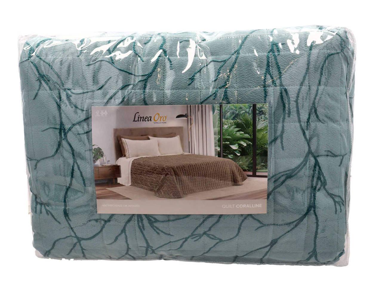 CORALLINE QUILT JACQUARD 2P TURCHESE LE0961 CORALLINE QUILT JACQUARD 2P TURCHESE LE0961