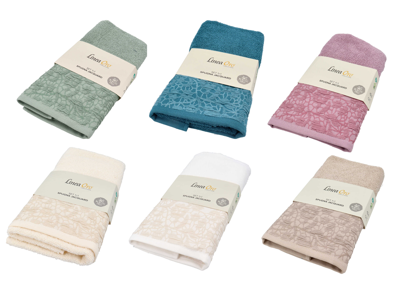 LAIRE SET ASCIUGAMANI 1+1 JACQUARD ASS. BB0327 LAIRE SET ASCIUGAMANI 1+1 JACQUARD ASS. BB0327