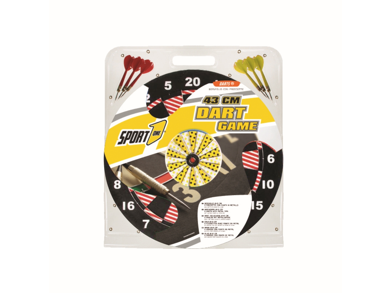 BERSAGLIO SPORT 43CM CON 6 FRECCE 704700016