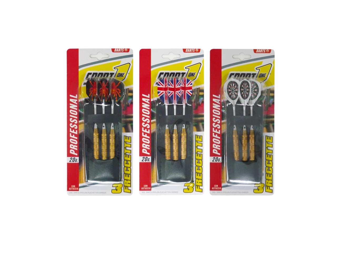 FRECCETTE 20GR PUNTA IN OTTONE/ALLUMINIO SET DA 3P