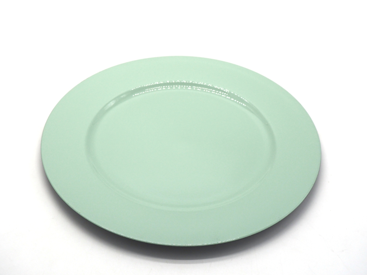 PIATTO IN PLASTICA D.33CM VERDE PASTELLO LUCIDO PIATTO IN PLASTICA D.33CM VERDE PASTELLO LUCIDO