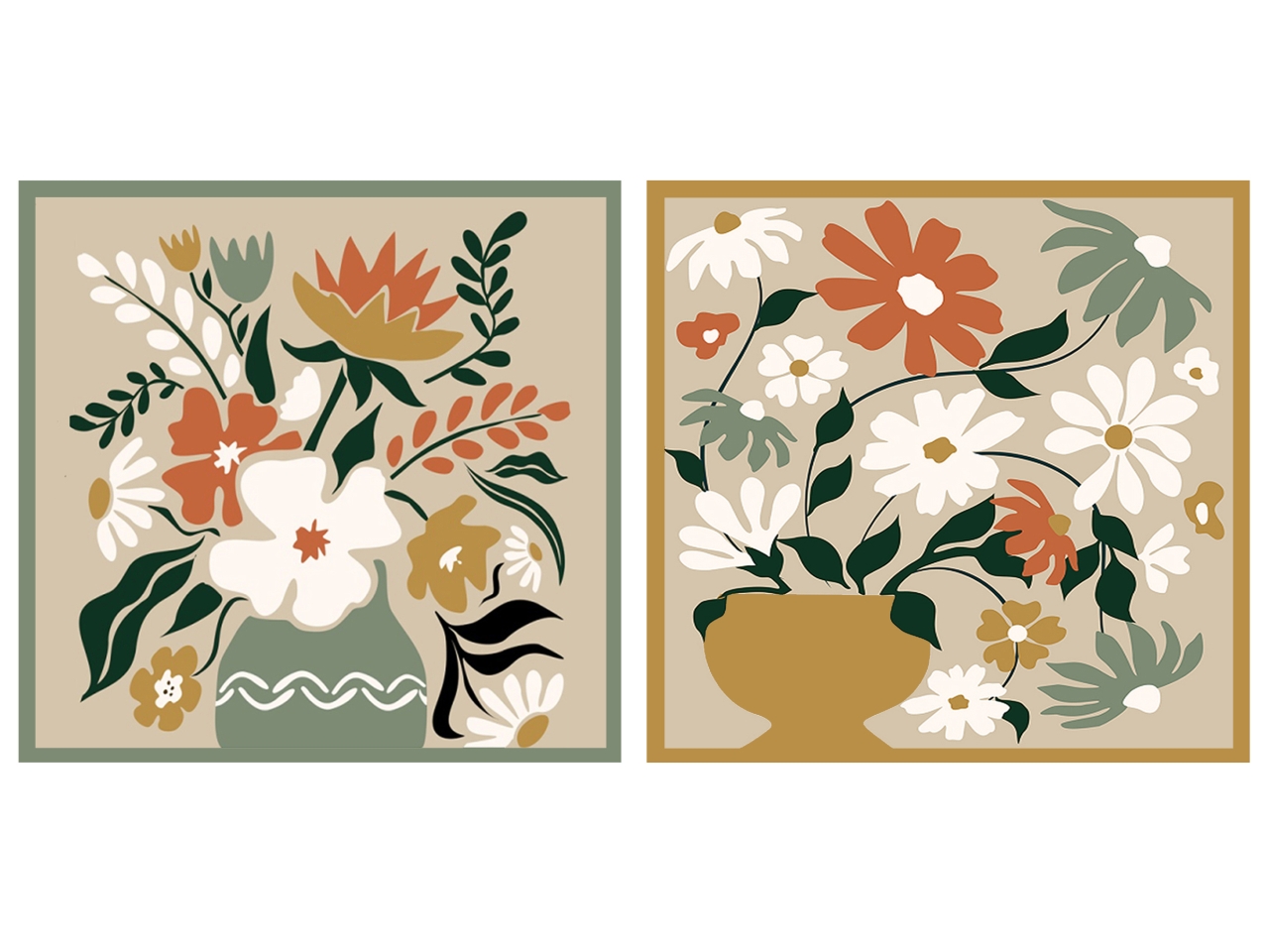 VASSOIO MDF QUADRATO 30x30X3,5CM FLORA ASSORTITI