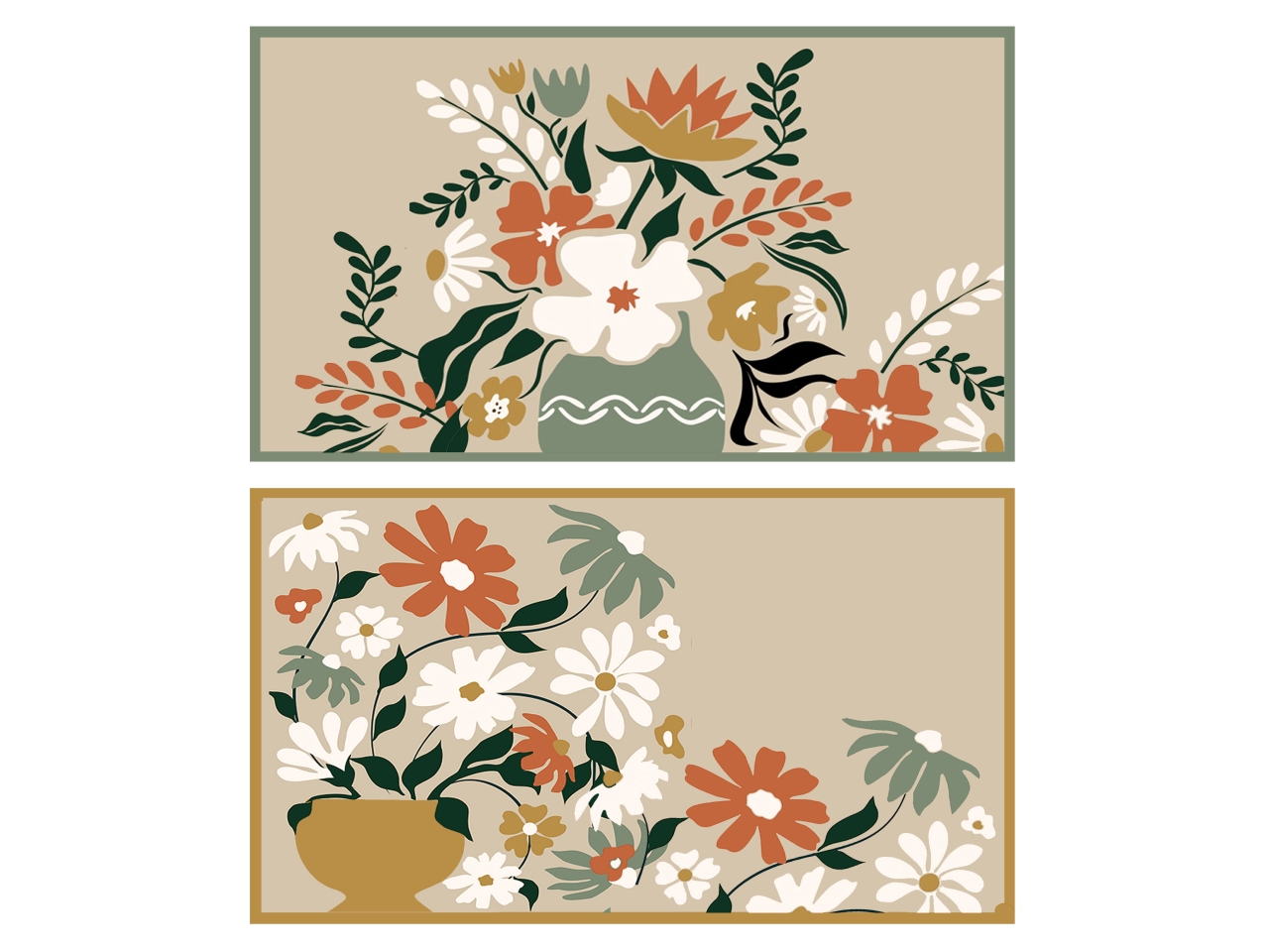 VASSOIO RETTANGOLARE CON BORDO 40X25X4CM FLORA ASS