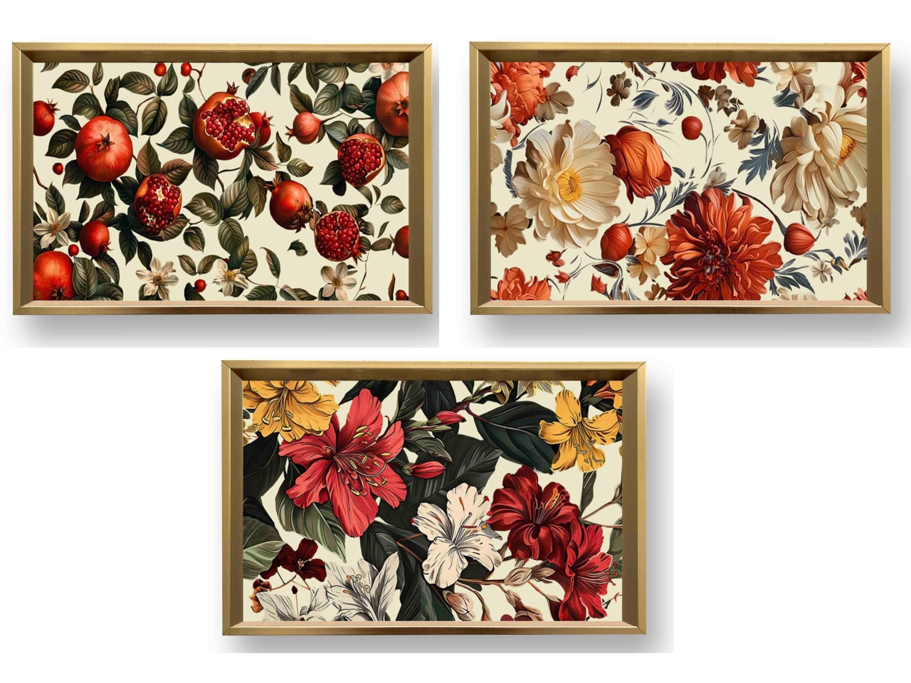 VASSOIO RETTANGOLARE CON BORDO 40X25X4CM 3 ASS