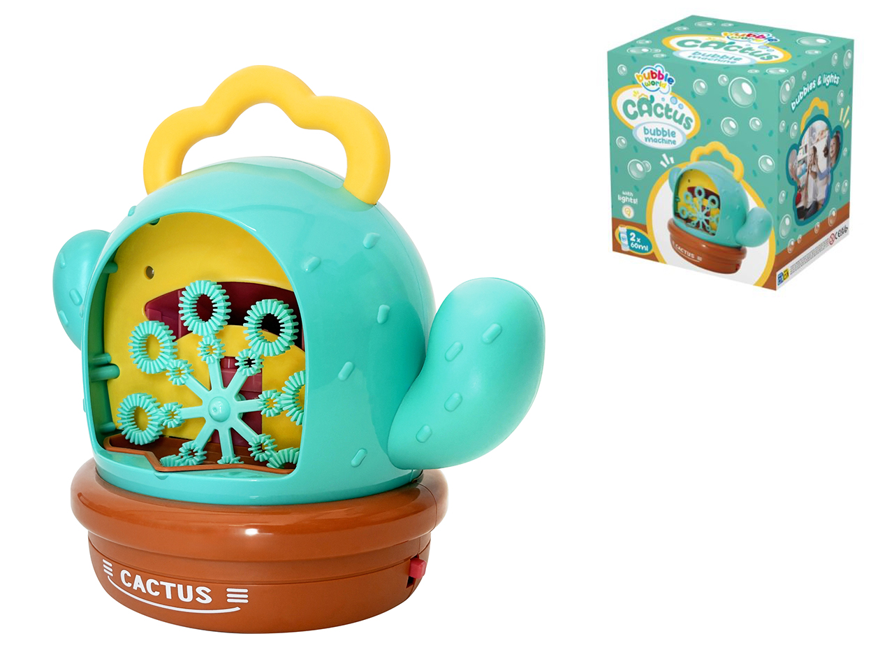 MACCHINA CACTUS SPARA BOLLE DI SAPONE 500040010001