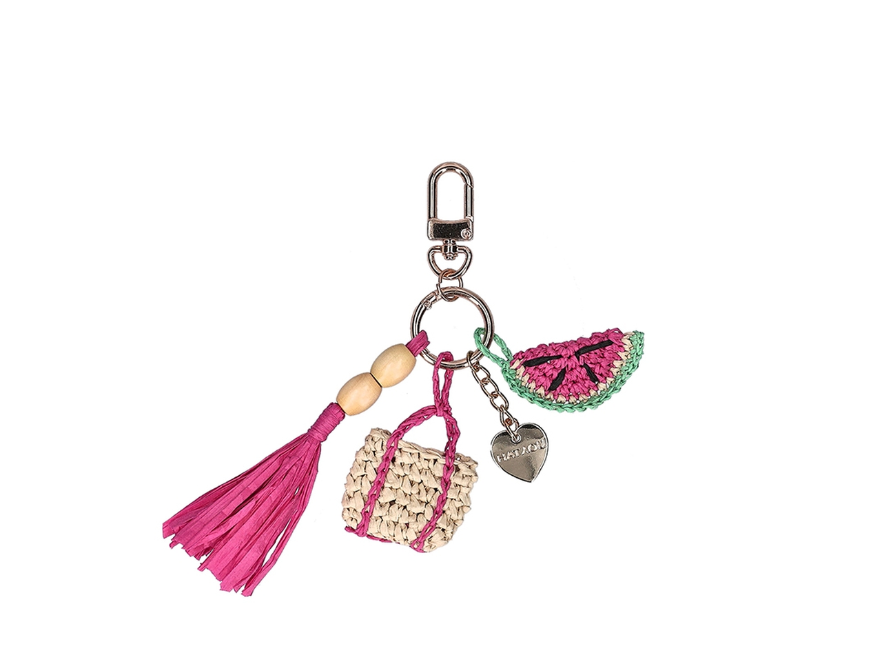 PORTACHIAVI IN CARTA TESSILE FUXIA AC0003