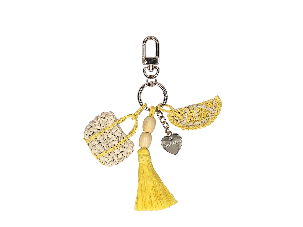 PORTACHIAVI IN CARTA TESSILE GIALLO AC0003