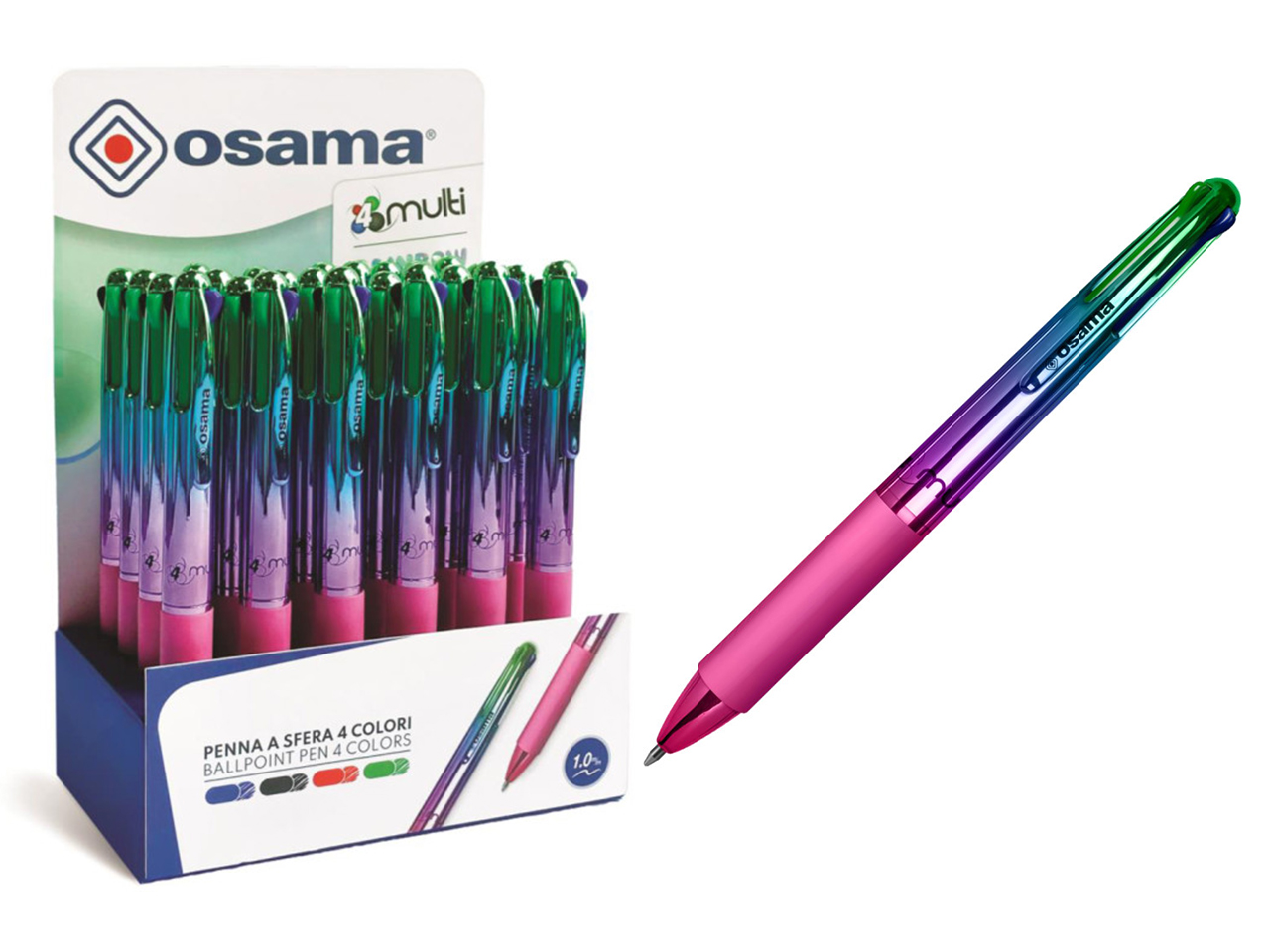PENNA SFERA RAINBOW 4 COLORI OW84040134