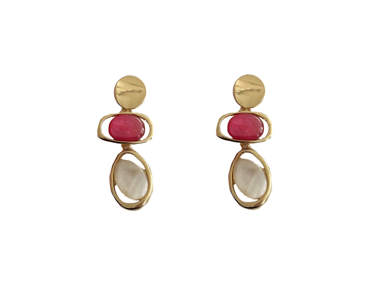 ORECCHINI PENDENTE ELEMENTI METALLO 288460