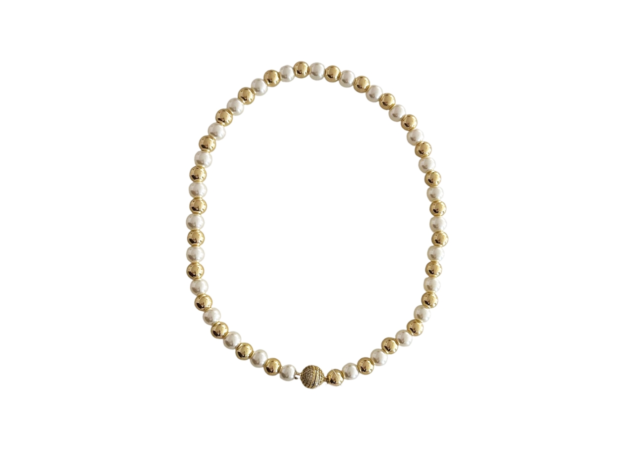 COLLANA CORTA C/SFERE 8MM ORO 288835 COLLANA CORTA C/SFERE 8MM ORO 288835