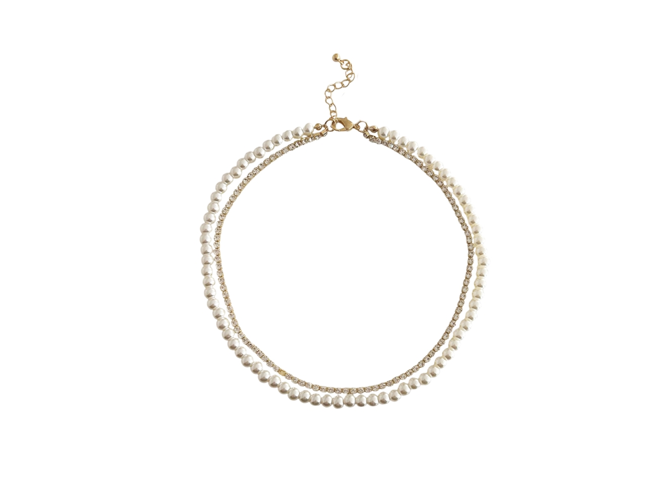 COLLANA CORTA 1 FILO STRASS 288845 COLLANA CORTA 1 FILO STRASS 288845