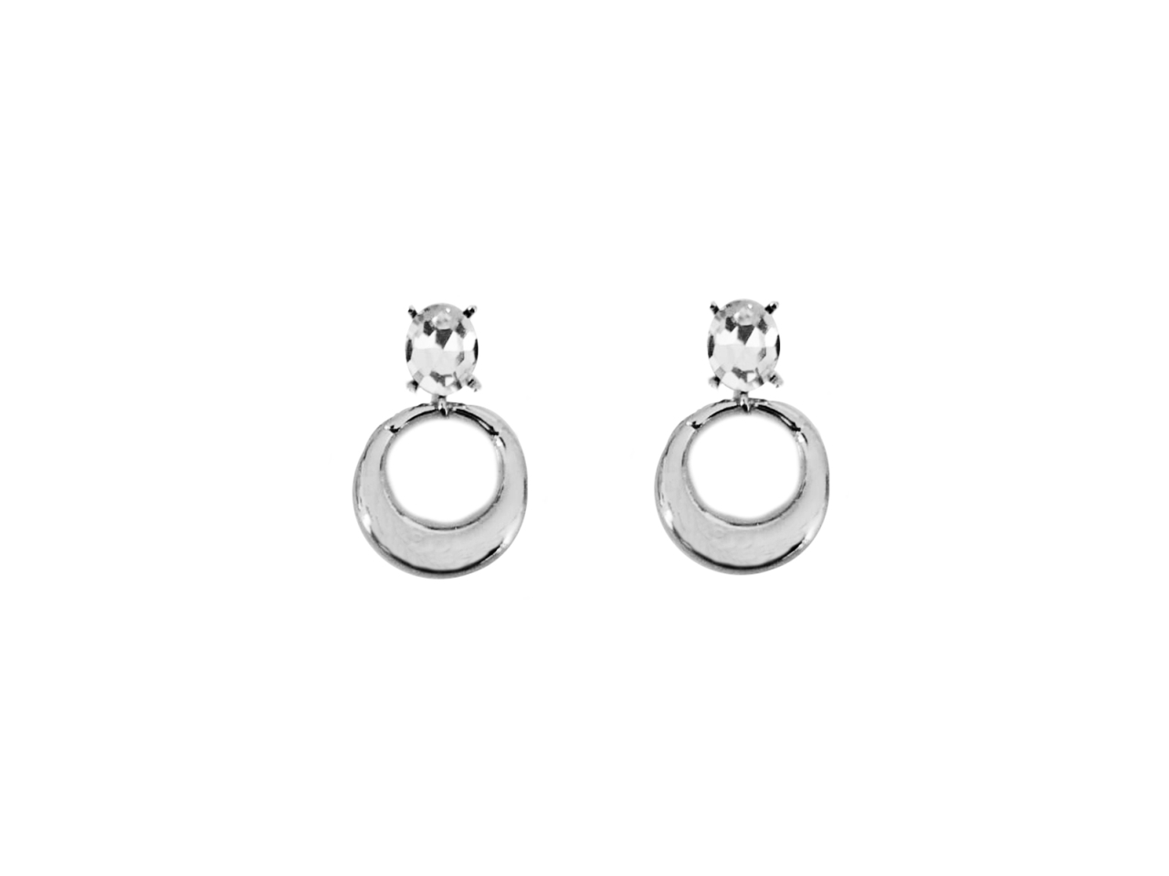 ORECCHINO TOP CON PIETRA E CERCHIO 288898 ORECCHINO TOP CON PIETRA E CERCHIO 288898