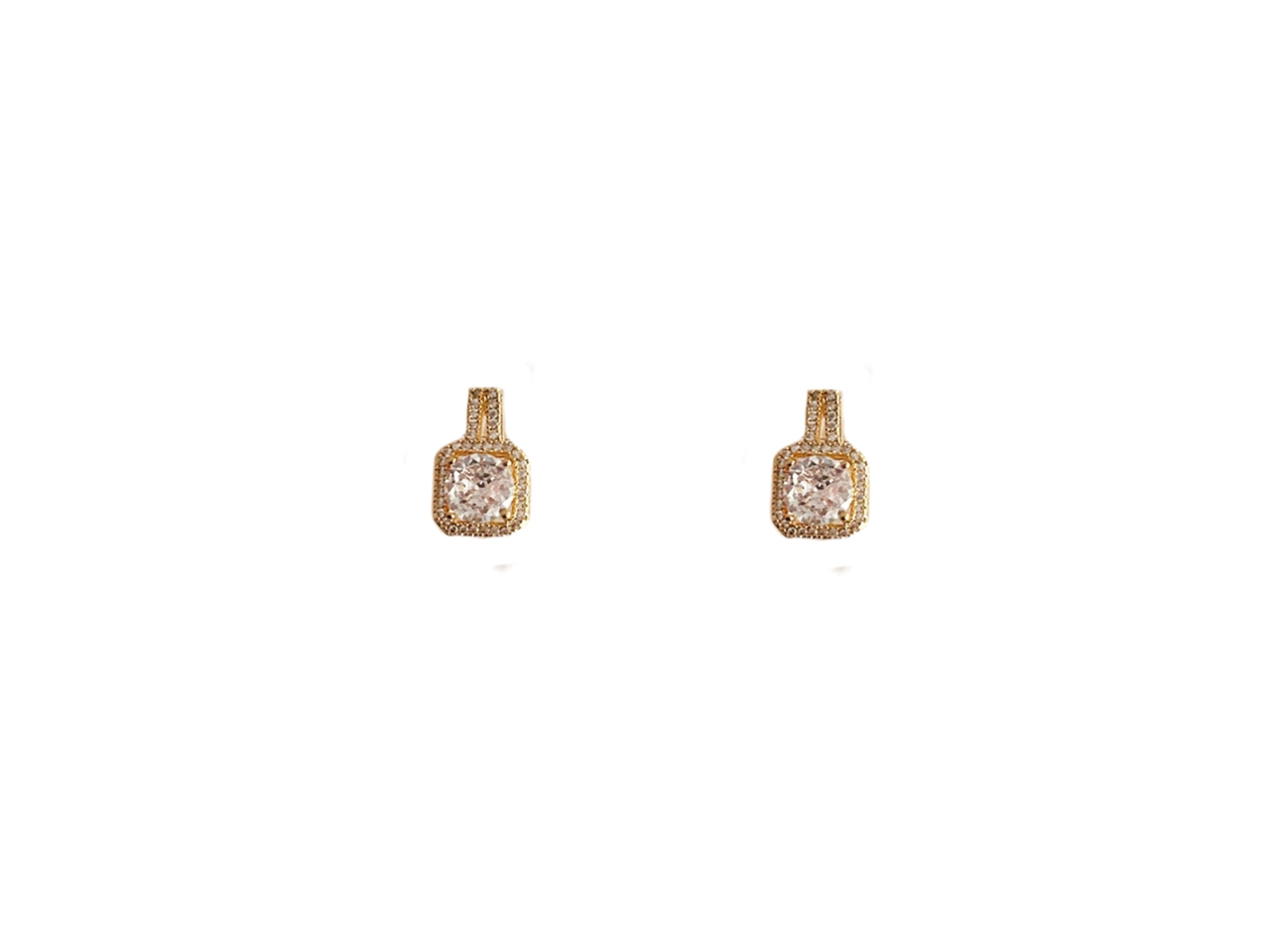 ORECCHINO QUADRATO CON STRASS 288941 ORECCHINO QUADRATO CON STRASS 288941