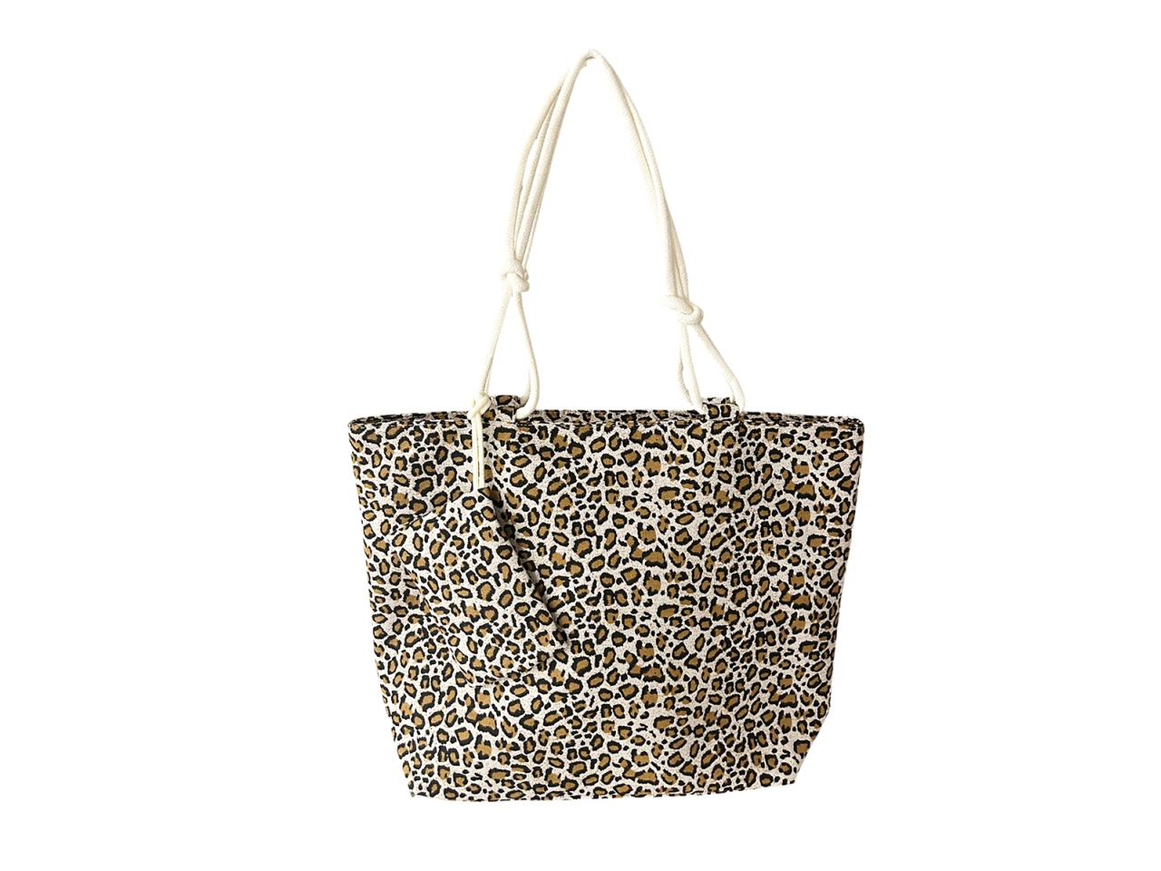 BORSA MARE LEOPARDATA MARRONE C/POCHETTE 288737