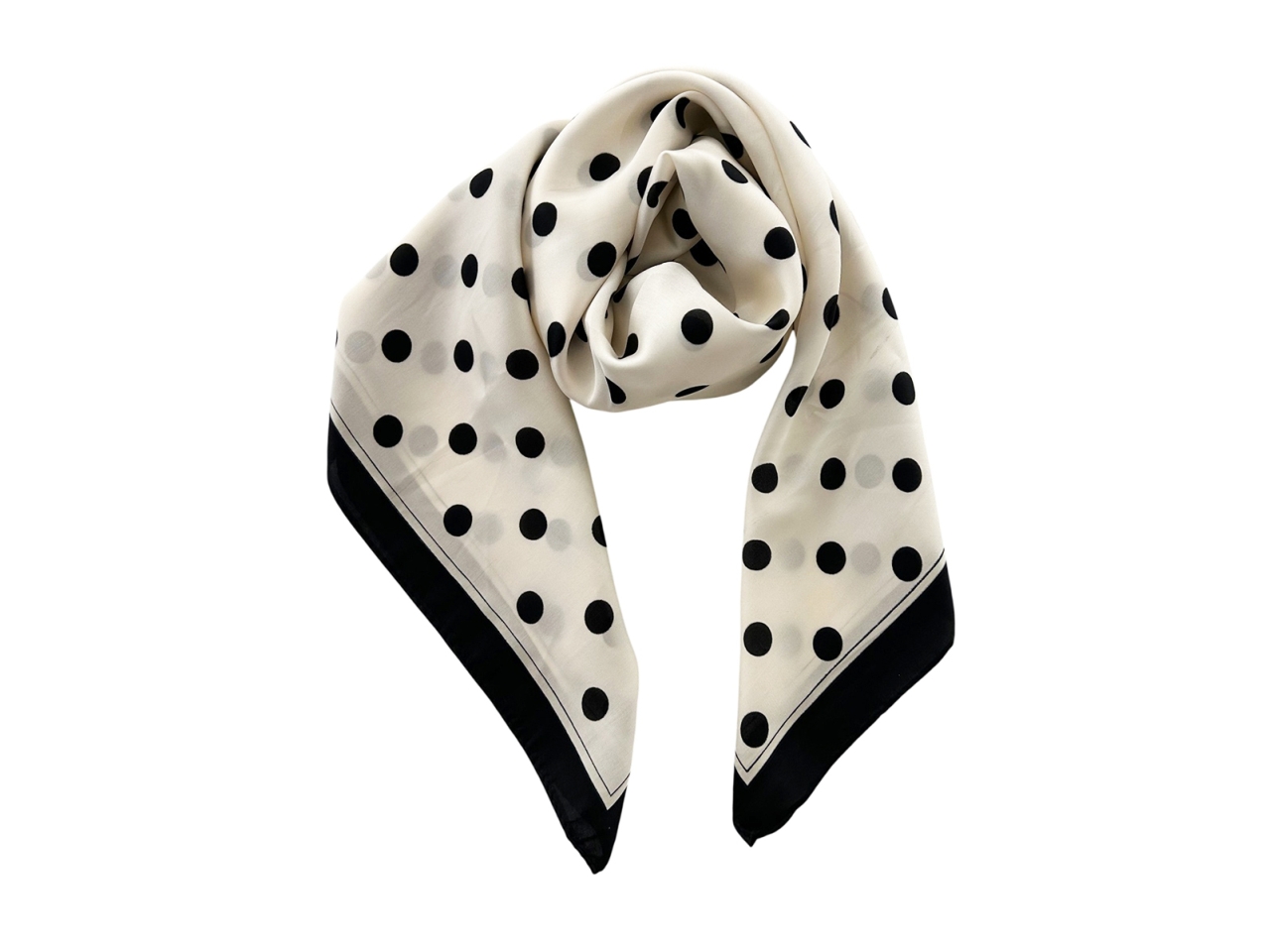 FOULARD BARALINO 70X70CM A POIS BIANCO 288774 FOULARD BARALINO 70X70CM A POIS BIANCO 288774